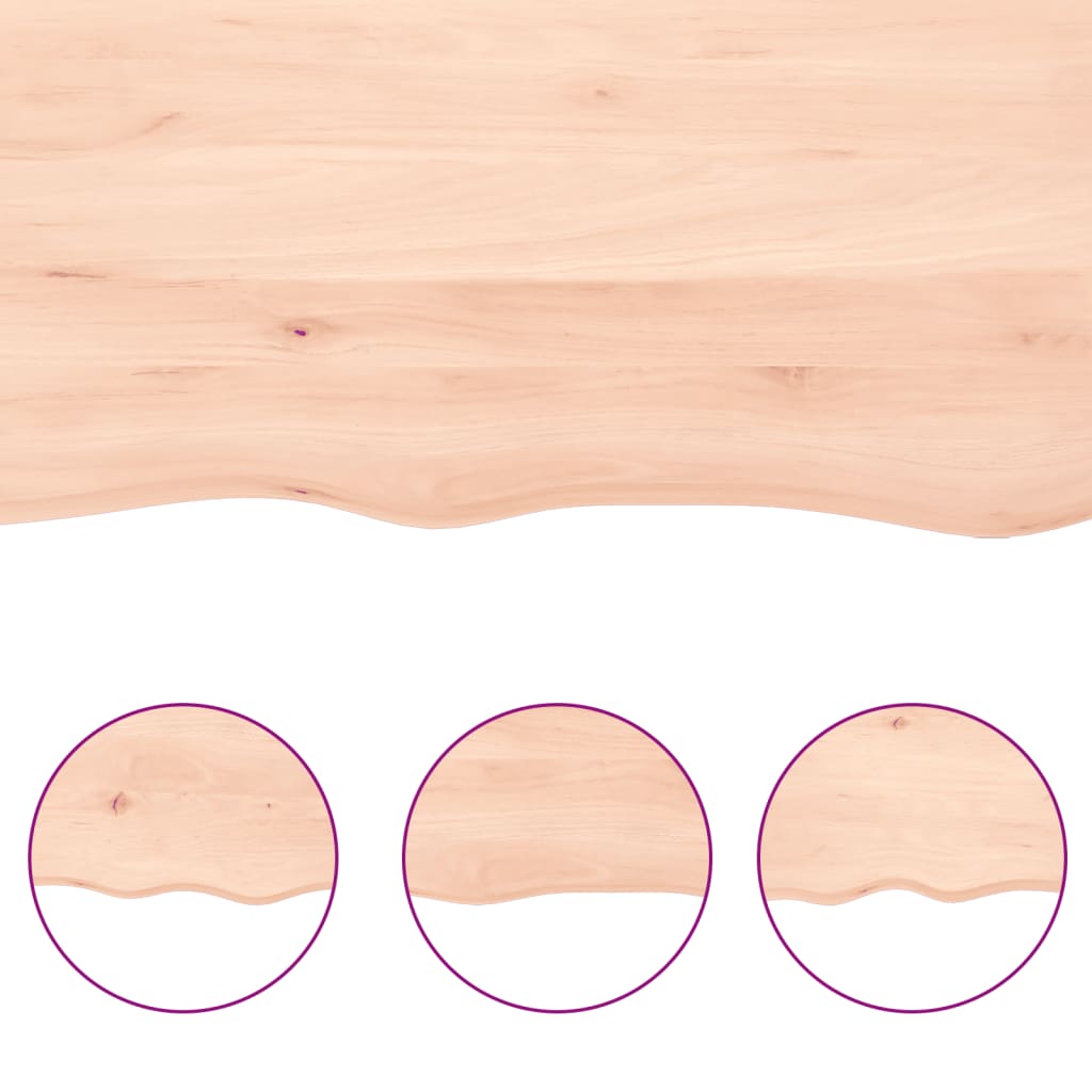 Étagère murale 100x30x2 cm bois de chêne massif non traité