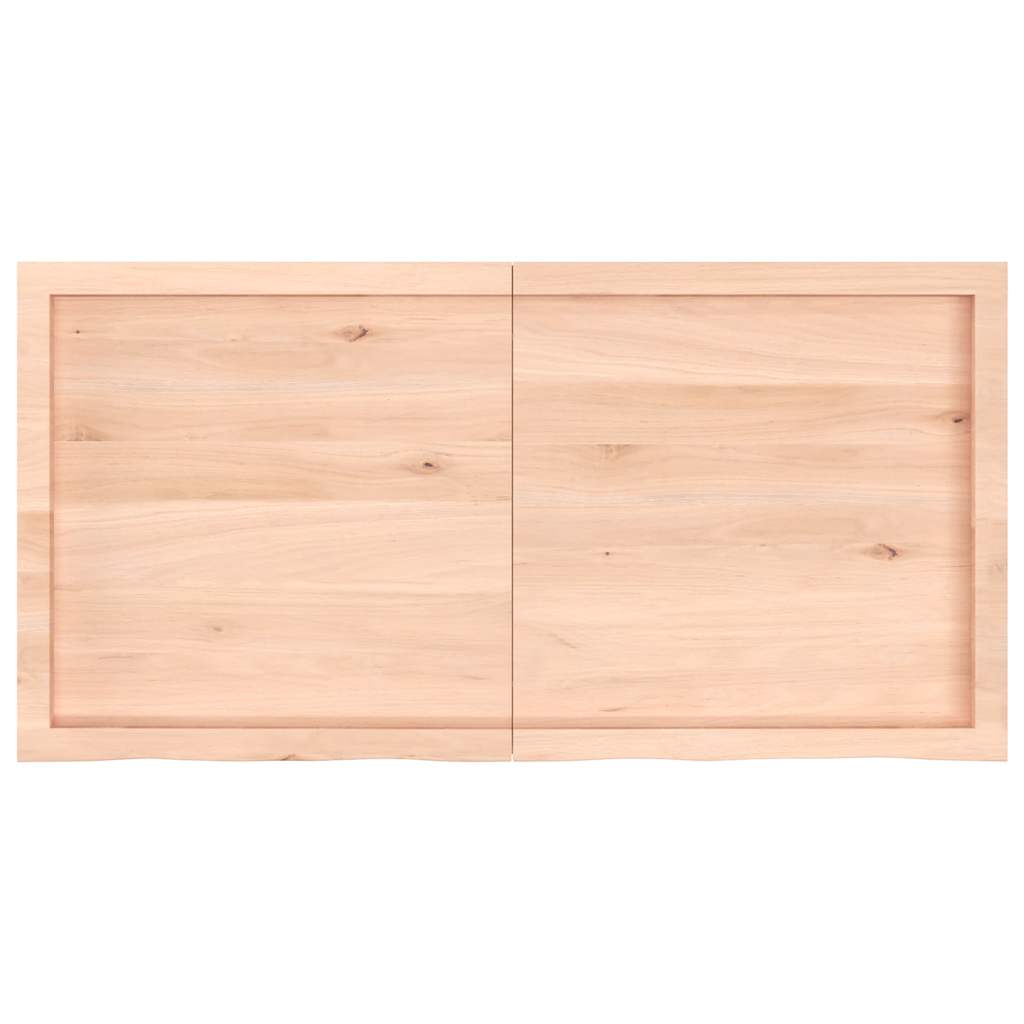 Étagère murale 120x60x(2-4) cm bois de chêne massif non traité
