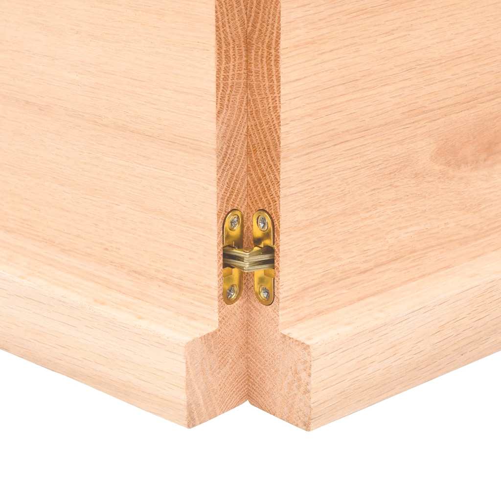 Étagère murale 140x50x(2-4) cm bois de chêne massif non traité