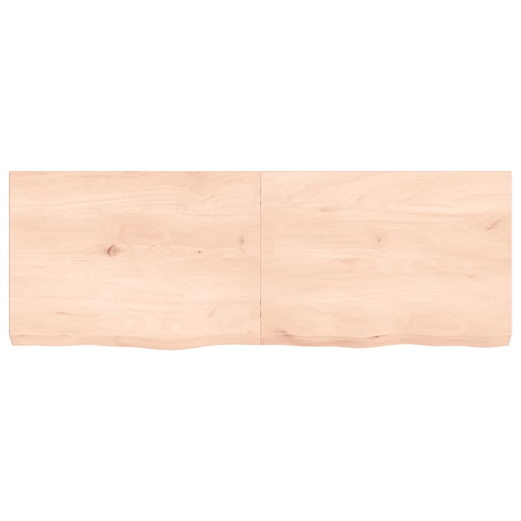 Étagère murale 140x50x(2-6) cm bois de chêne massif non traité