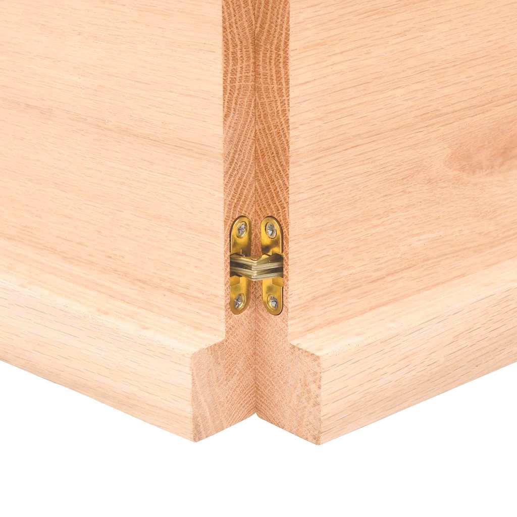 Étagère murale 140x60x(2-4) cm bois de chêne massif non traité
