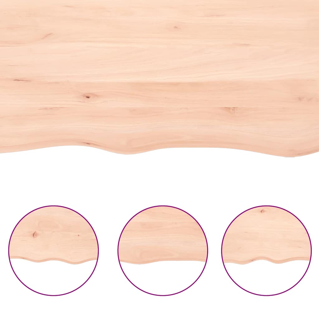 Étagère murale 140x60x(2-6) cm bois de chêne massif non traité