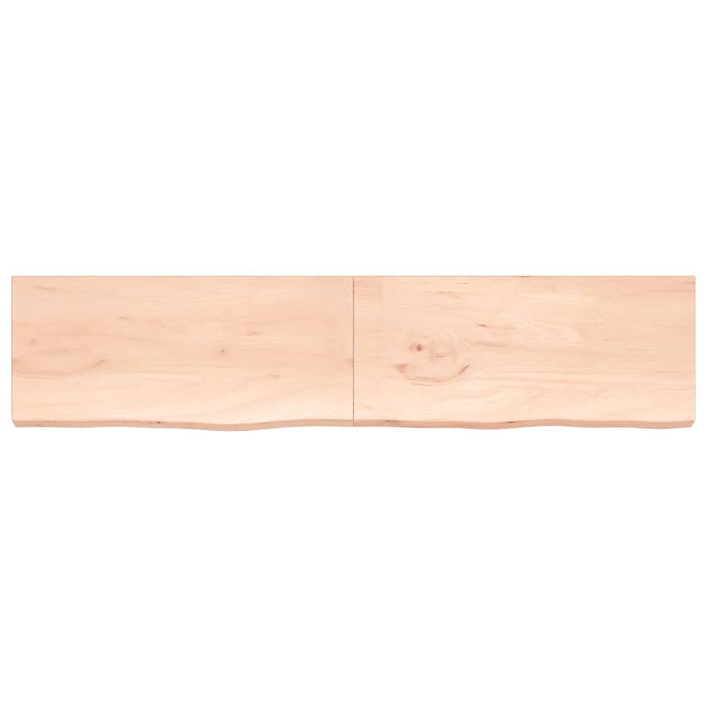 Étagère murale 220x50x(2-6) cm bois de chêne massif non traité