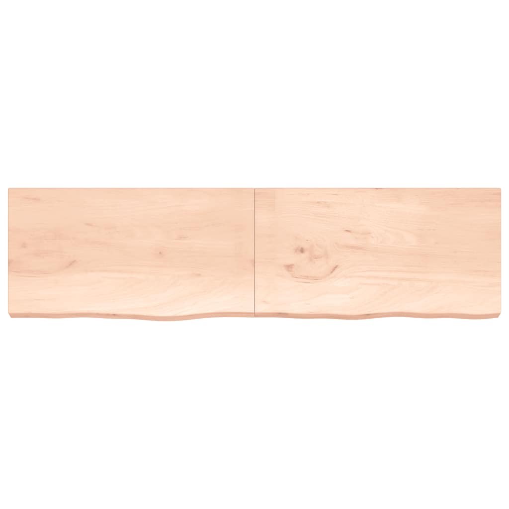 Étagère murale 220x60x(2-6) cm bois de chêne massif non traité