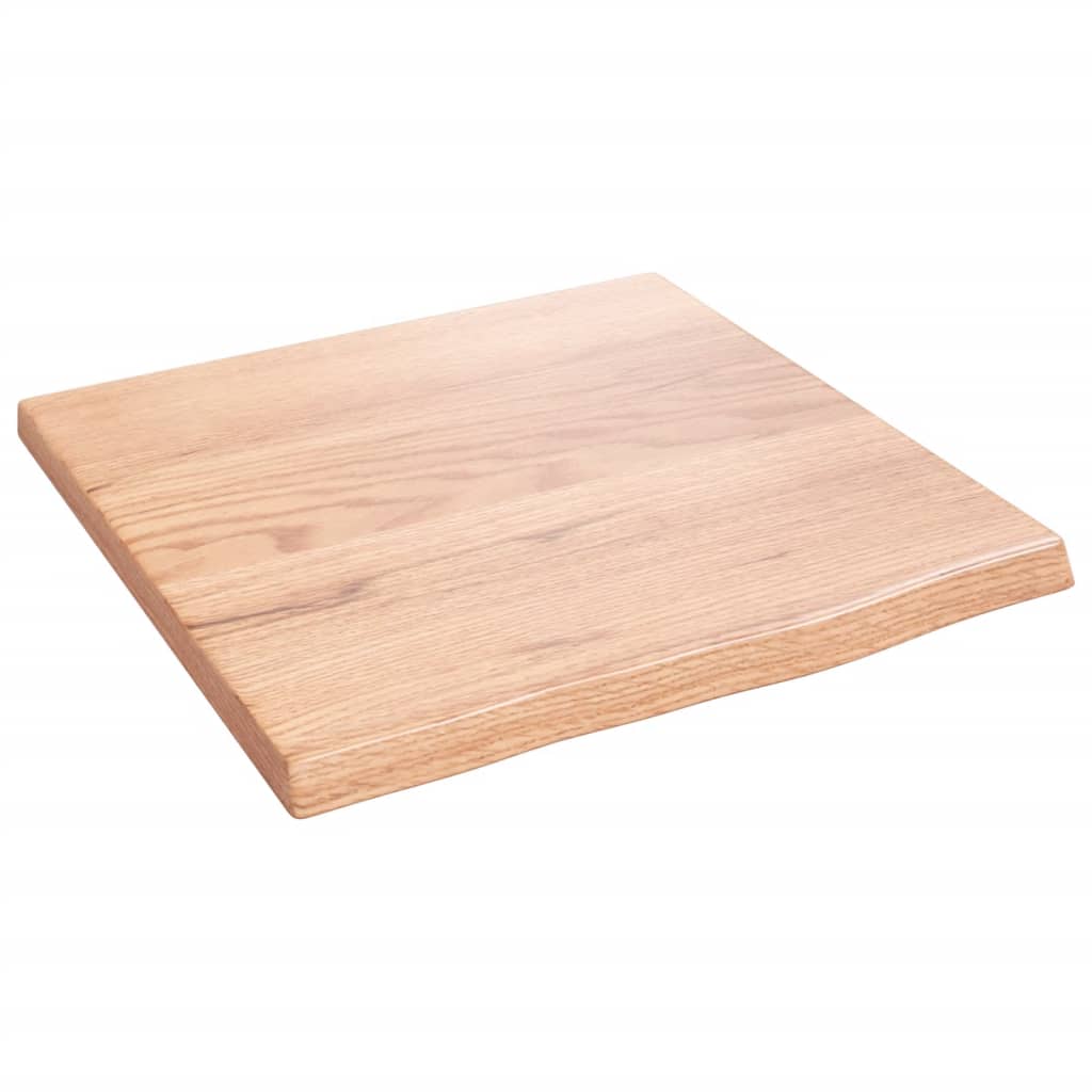 Étagère murale marron clair 40x40x2 cm bois chêne massif traité