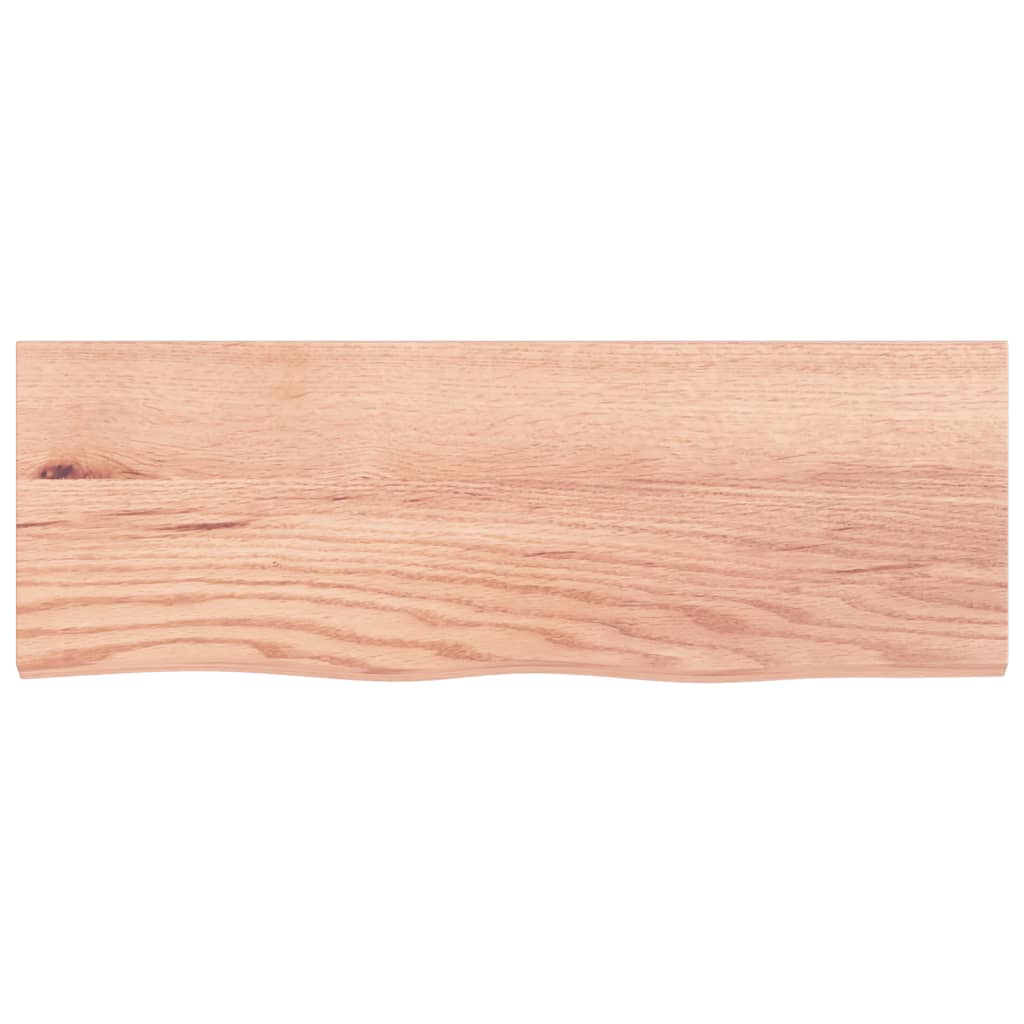 Étagère murale marron clair 80x30x2 cm bois chêne massif traité