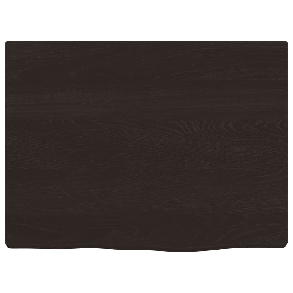 Étagère murale marron foncé 40x30x2 cm bois chêne massif traité