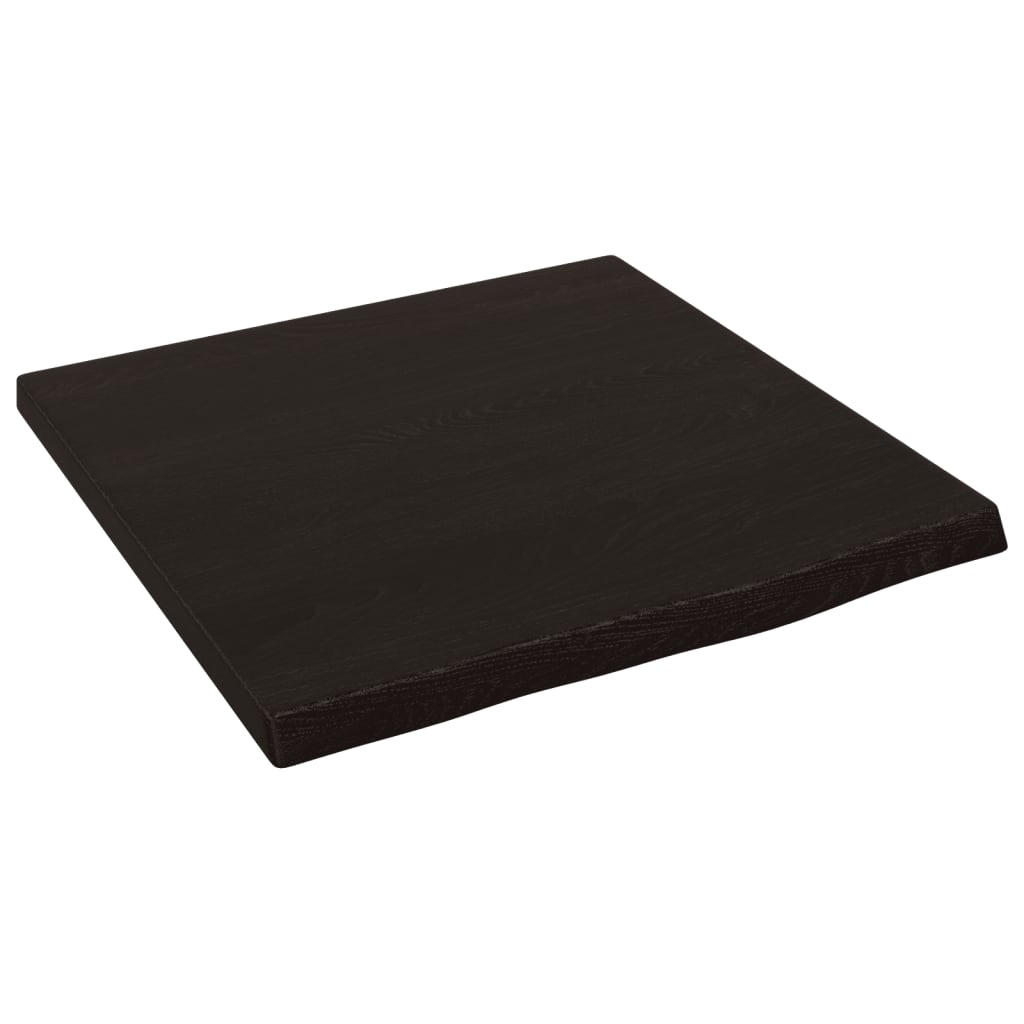 Étagère murale marron foncé 40x40x2 cm bois chêne massif traité