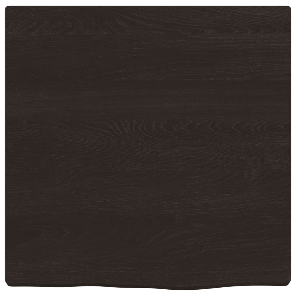 Étagère murale marron foncé 40x40x2 cm bois chêne massif traité