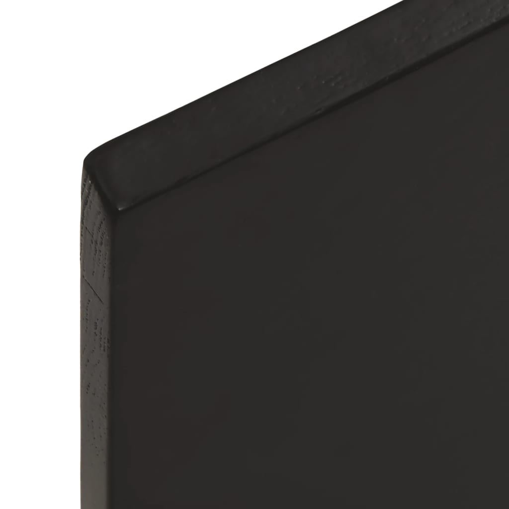 Étagère murale marron foncé 40x50x2 cm bois chêne massif traité