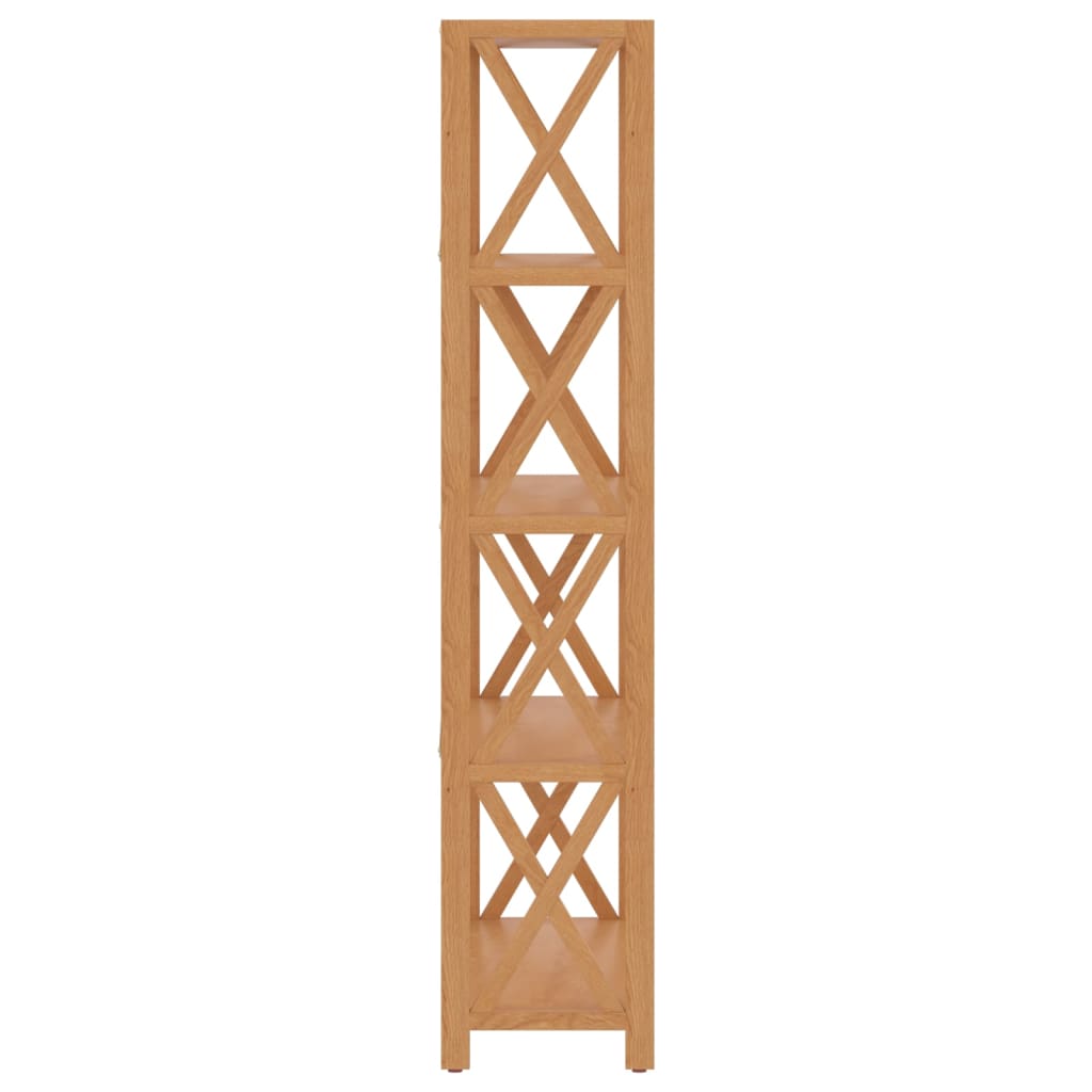 Étagère à 5 niveaux 80x30x146 cm bois de chêne massif