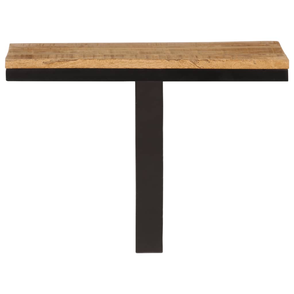 Étagère murale 40x30x32 cm bois massif de manguier et fer