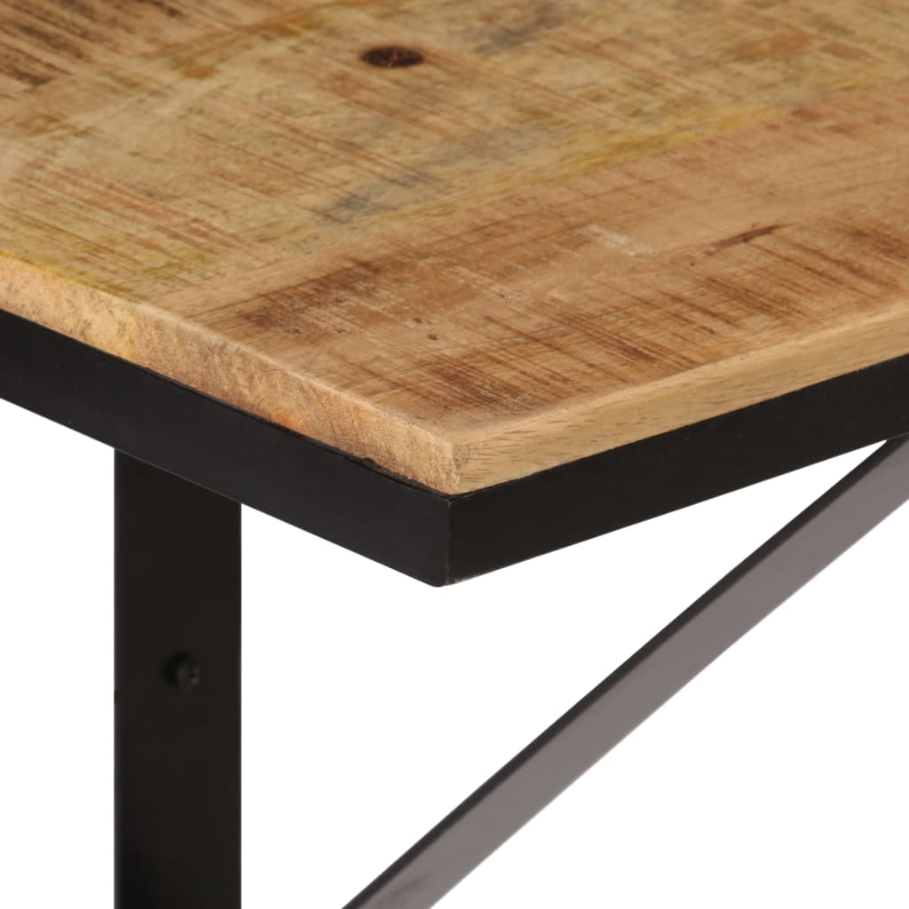 Étagère murale 40x30x32 cm bois massif de manguier et fer