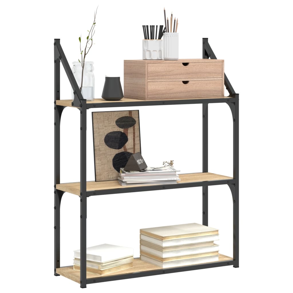 Étagère murale 3 niveaux chêne sonoma 60x21x78,5 cm