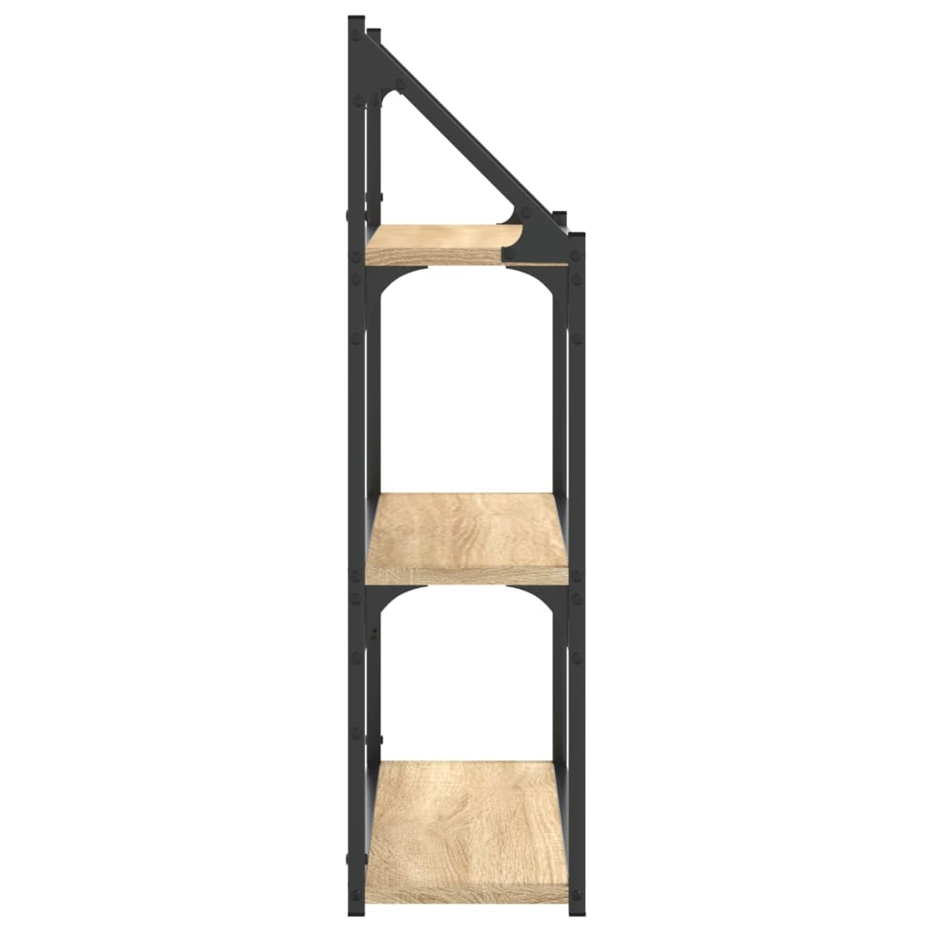 Étagère murale 3 niveaux chêne sonoma 60x21x78,5 cm