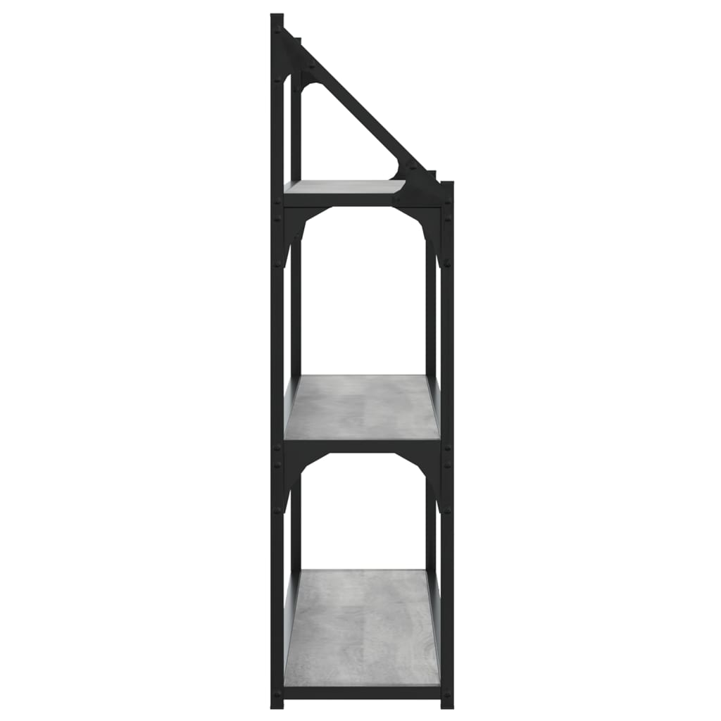 Étagère murale 3 niveaux sonoma gris 80x21x78,5 cm