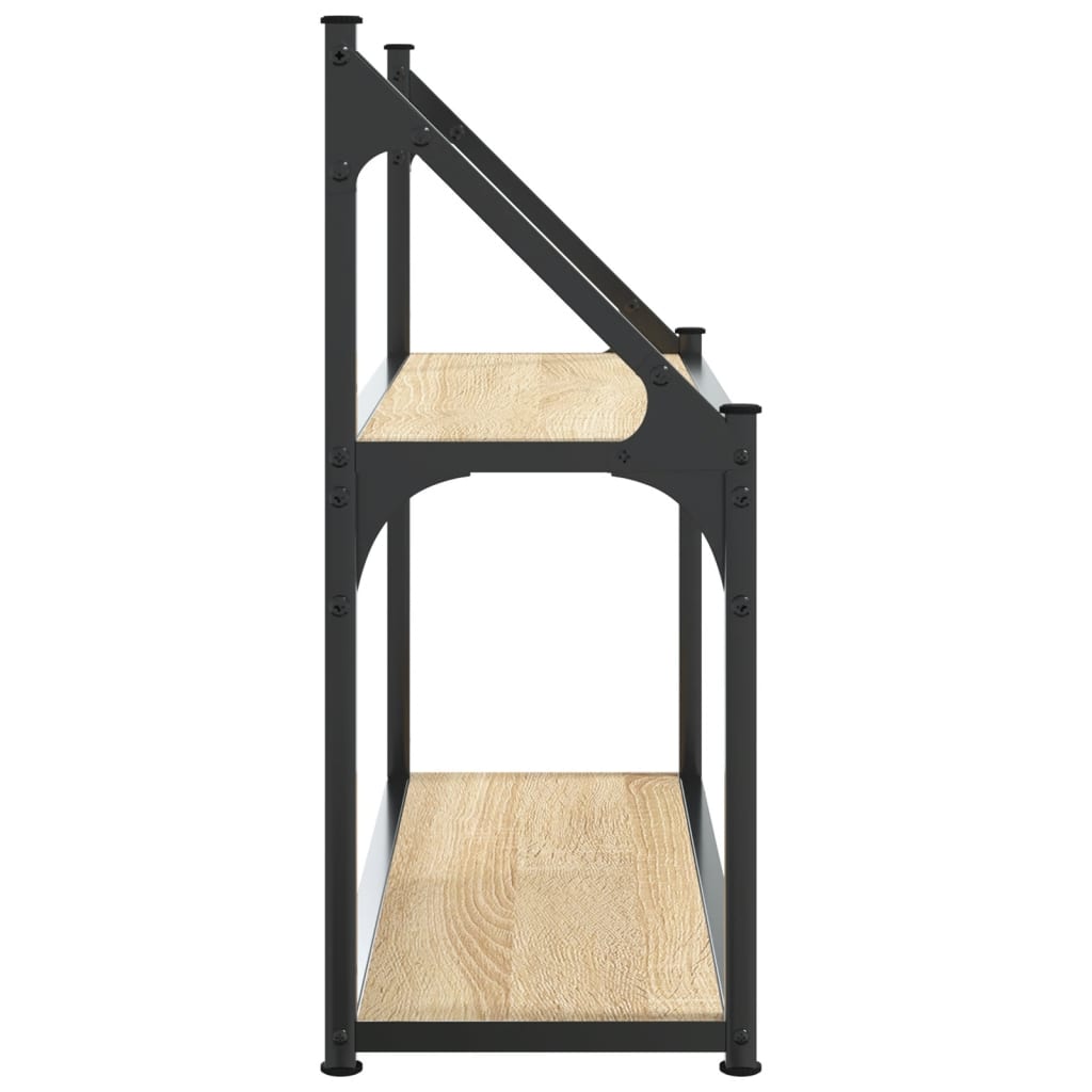 Étagère murale 2 niveaux chêne sonoma 60x21x51 cm