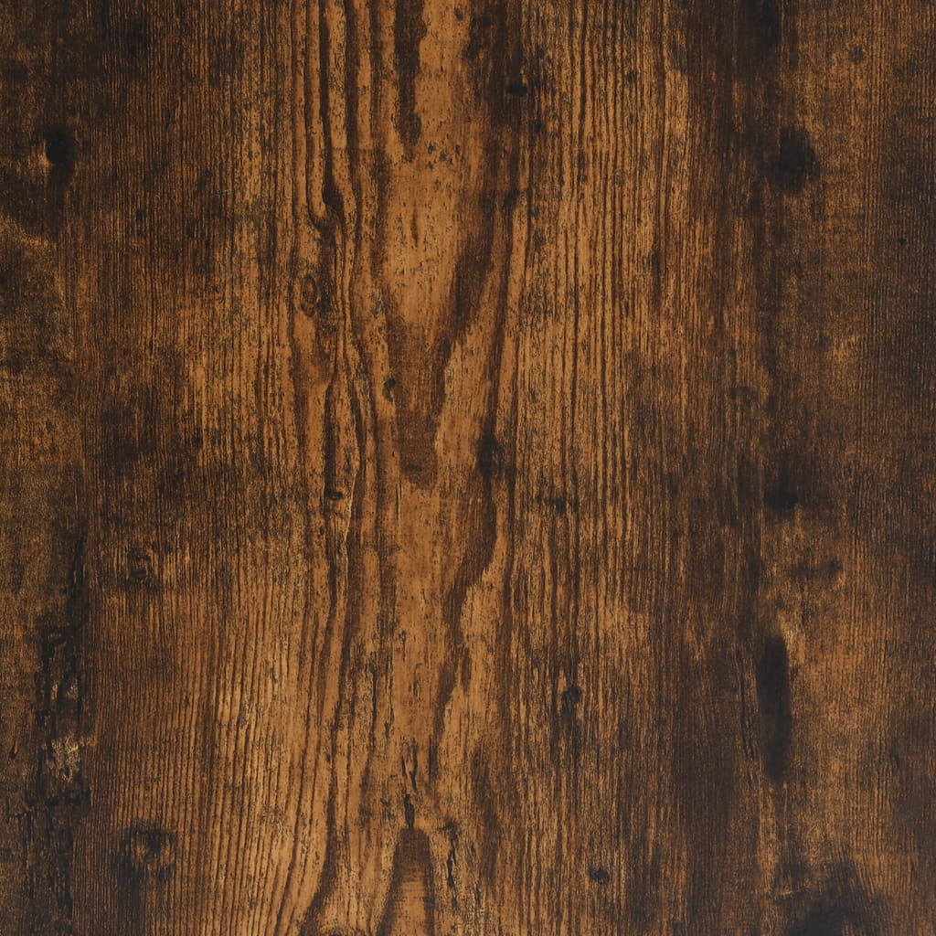 Table console avec étagère chêne fumé 75x30x75 cm