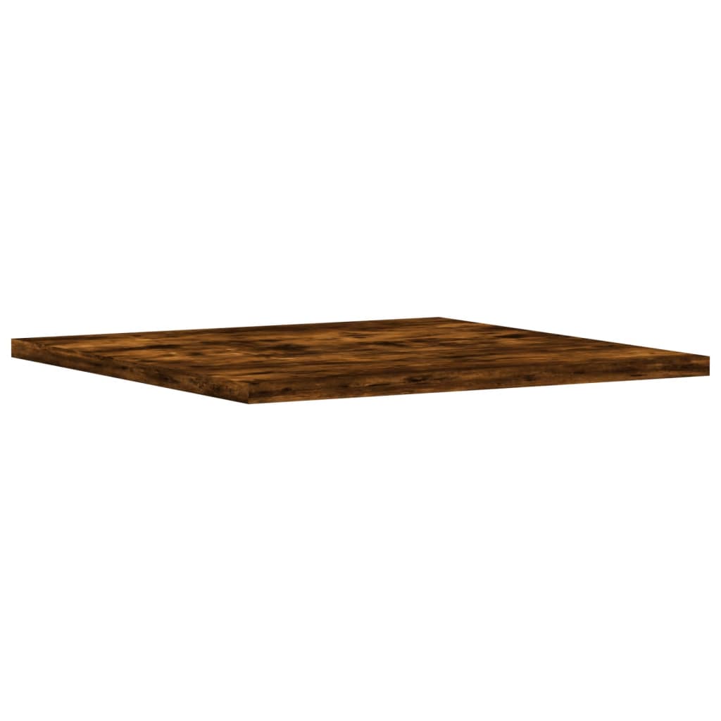 Étagères murales 4 pcs chêne fumé 40x40x1,5cm bois d'ingénierie