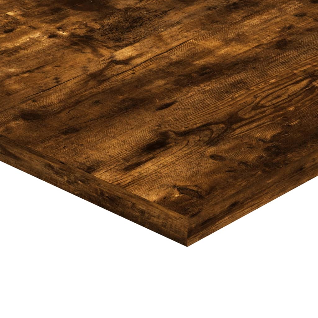 Étagères murales 4 pcs chêne fumé 40x40x1,5cm bois d'ingénierie