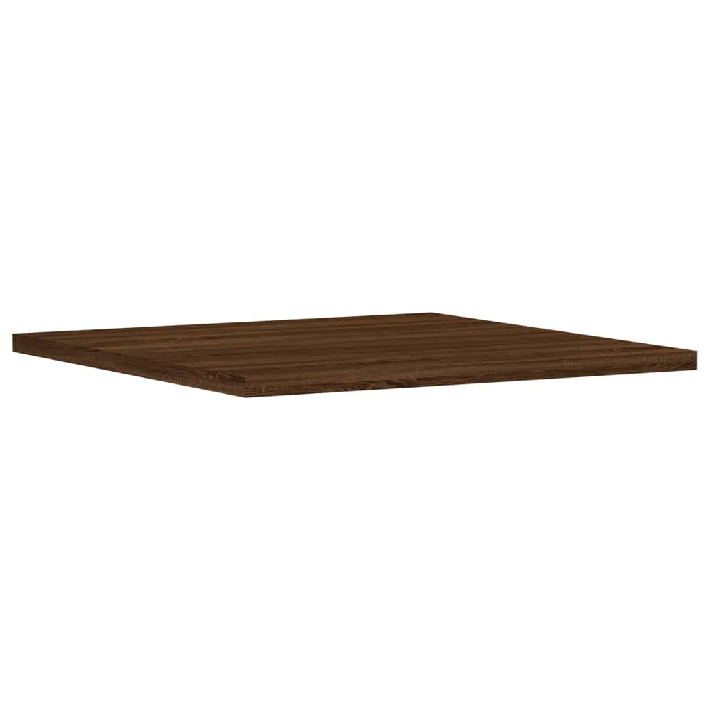 Étagères murales 4 pcs chêne marron 40x40x1,5cm bois ingénierie