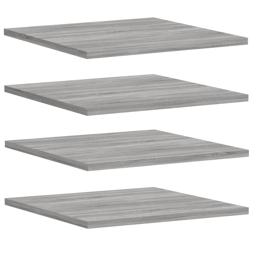 Étagères murales 4 pcs sonoma gris 40x50x1,5 cm bois ingénierie