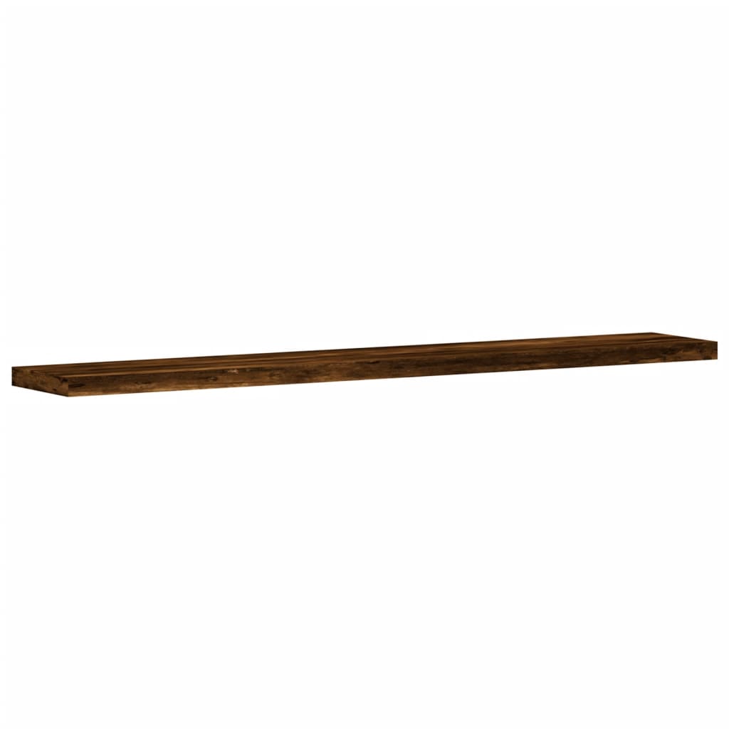 Étagères murales 4 pcs chêne fumé 60x10x1,5cm bois d'ingénierie