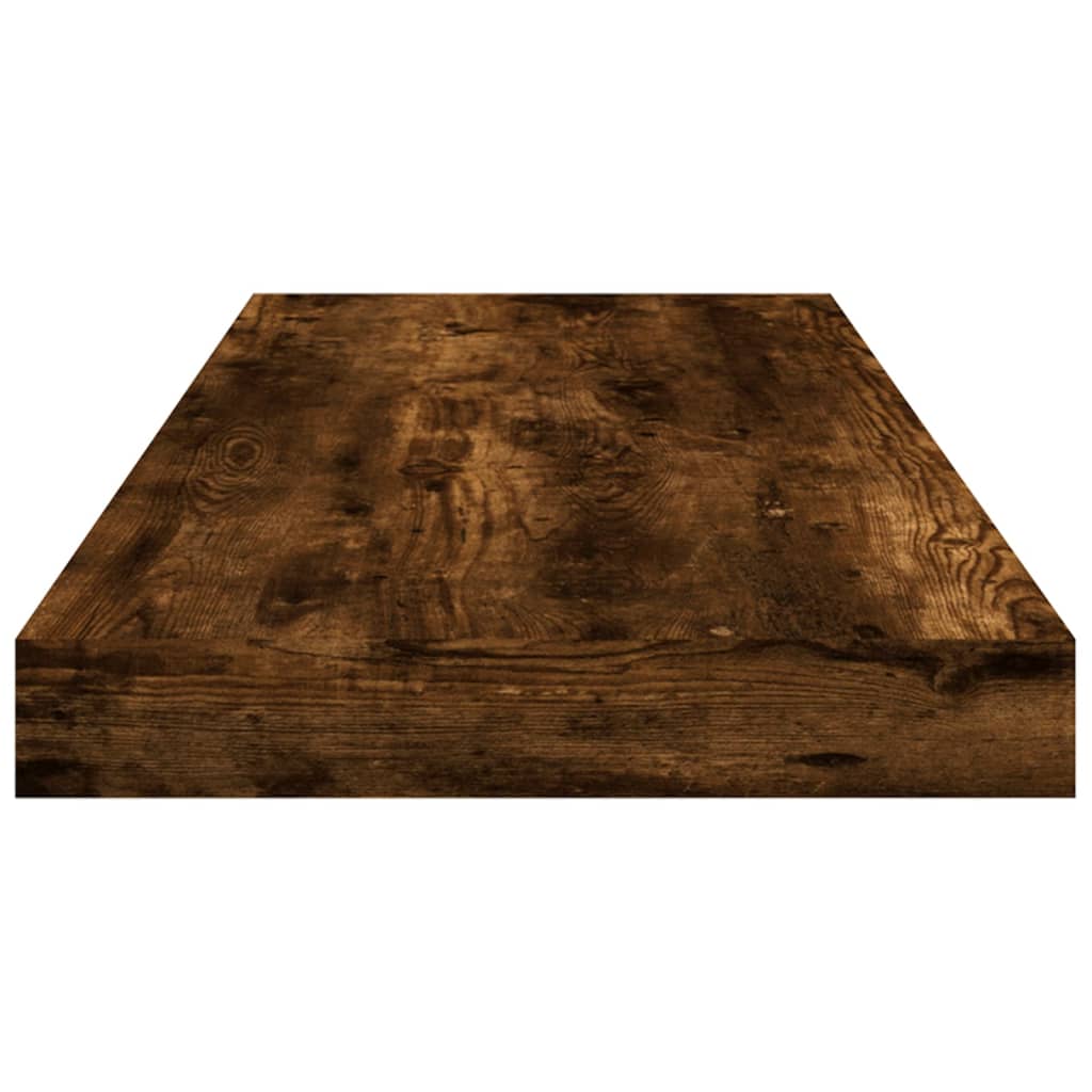 Étagères murales 4 pcs chêne fumé 60x10x1,5cm bois d'ingénierie