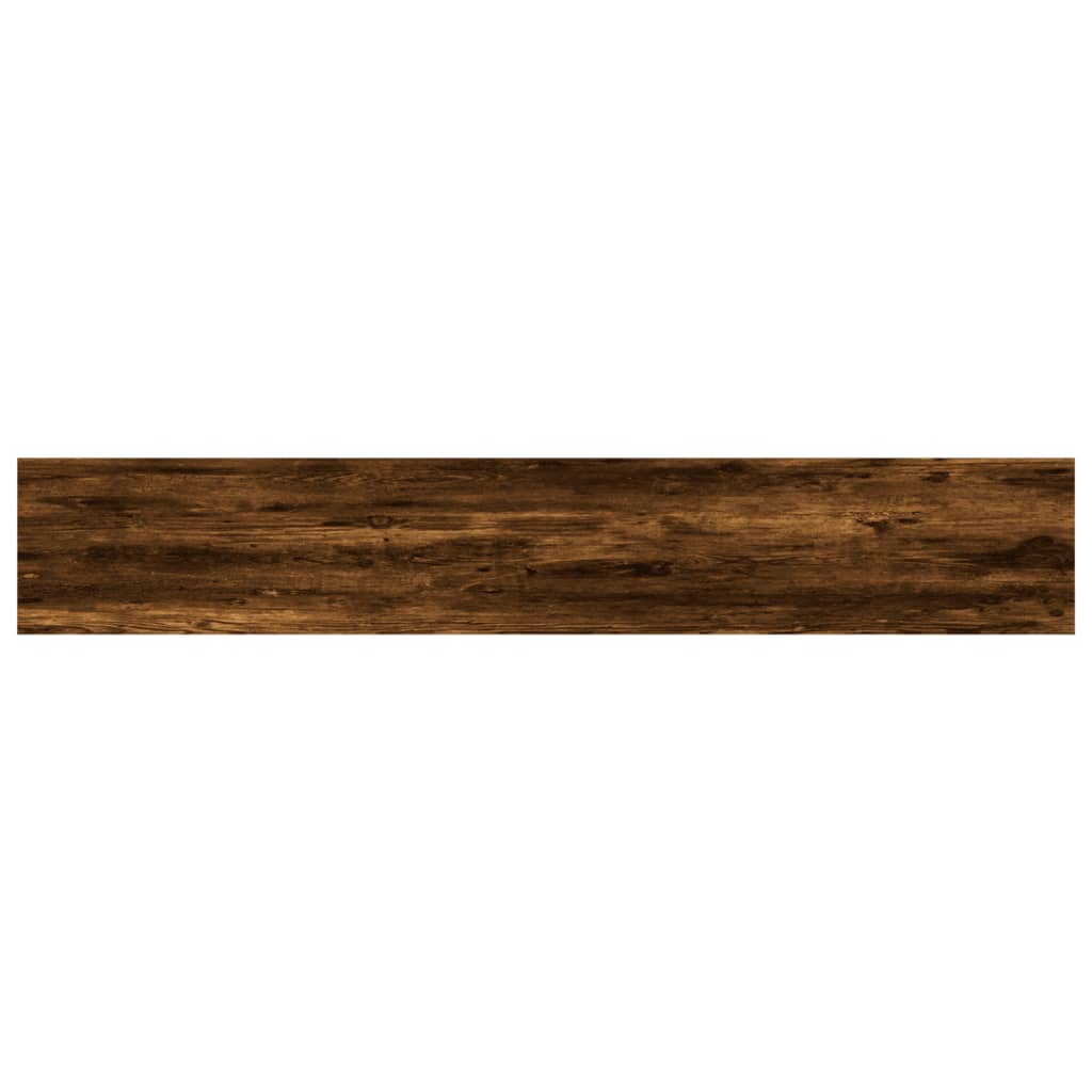 Étagères murales 4 pcs chêne fumé 60x10x1,5cm bois d'ingénierie