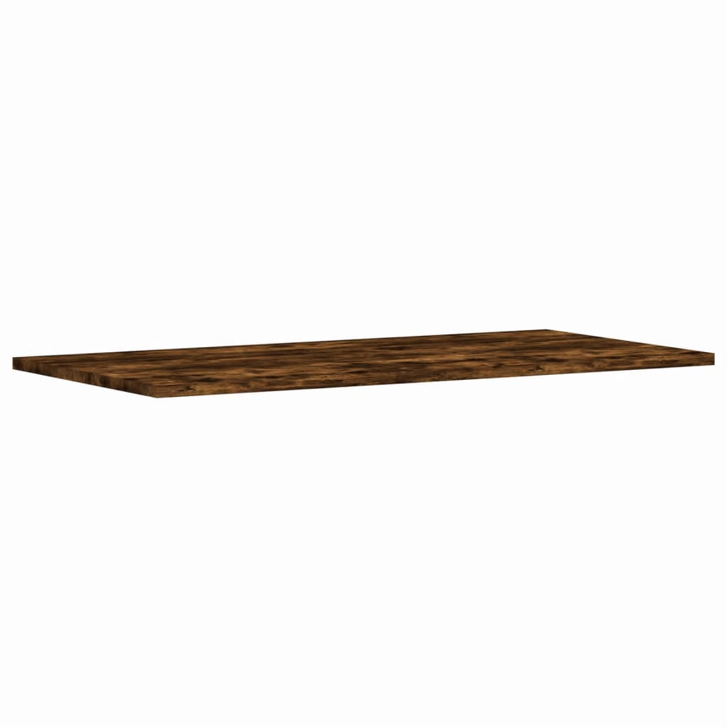 Étagères murales 4 pcs chêne fumé 80x40x1,5cm bois d'ingénierie