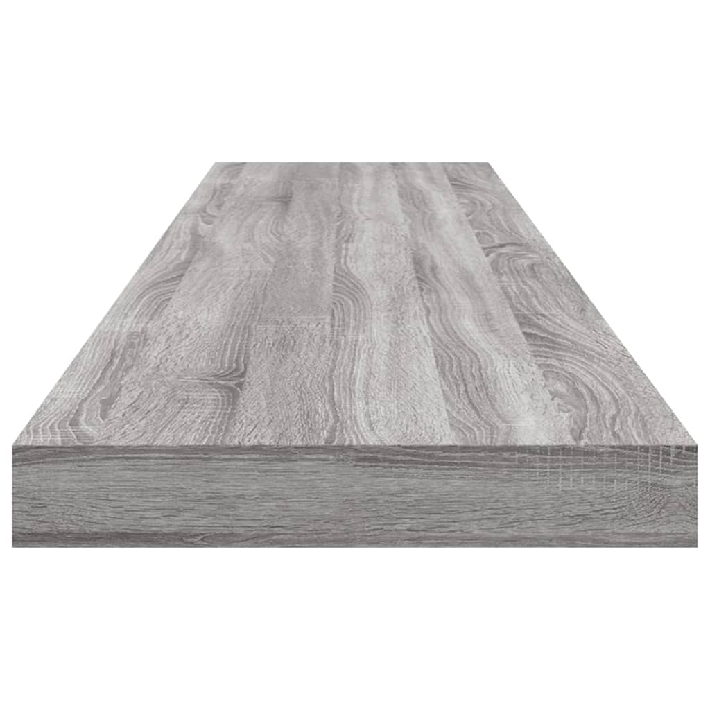 Étagères murales 4 pcs sonoma gris 100x10x1,5cm bois ingénierie