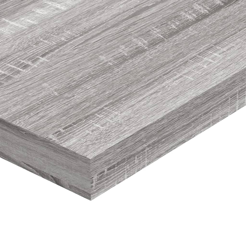 Étagères murales 4 pcs sonoma gris 100x10x1,5cm bois ingénierie