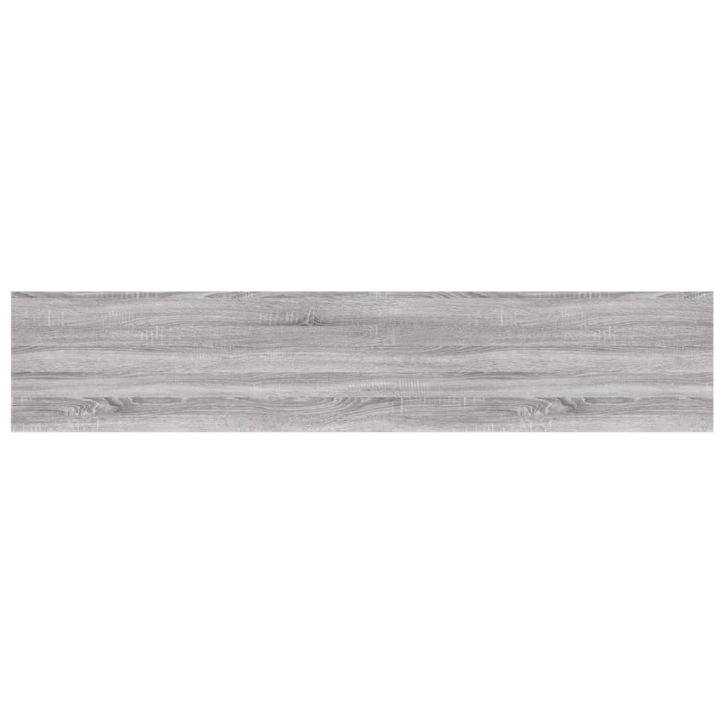 Étagères murales 4 pcs sonoma gris 100x20x1,5cm bois ingénierie