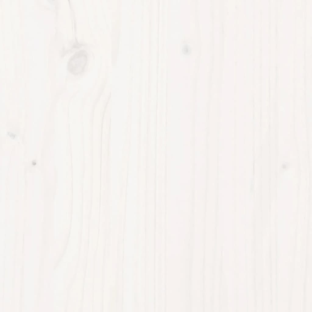 Lit superposé sans matelas 80x200/140x200 cm blanc bois massif