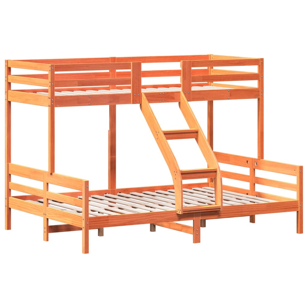 Lit superposé sans matelas 80x200/140x200 cm bois massif