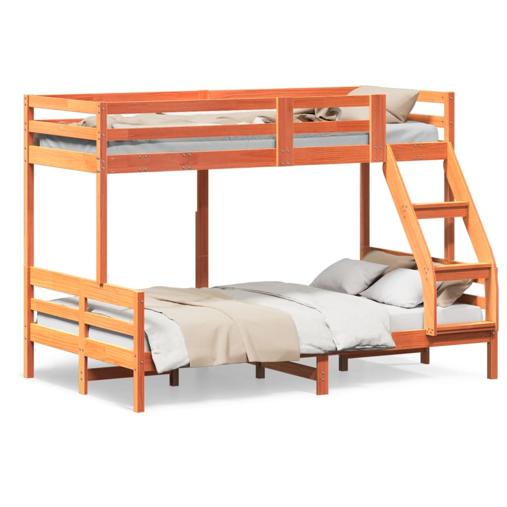 Lit superposé sans matelas 80x200/120x200 cm bois massif