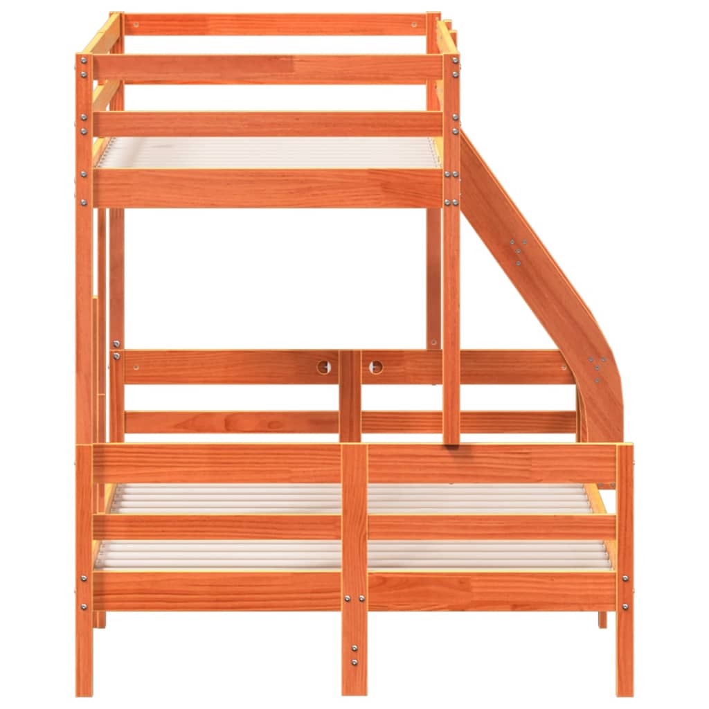 Lit superposé sans matelas 80x200/120x200 cm bois massif