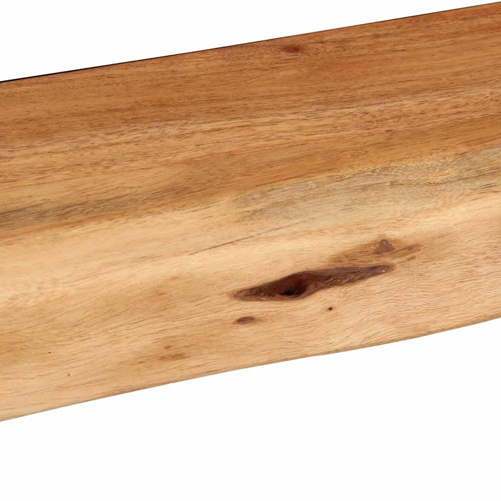 Étagères murales 2 pcs 80x20x3,5 cm bois massif d'acacia