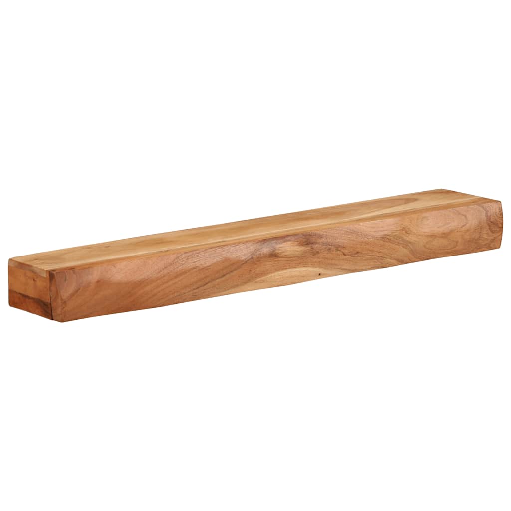 Étagères murales 2 pcs 80x17x8 cm bois massif d'acacia