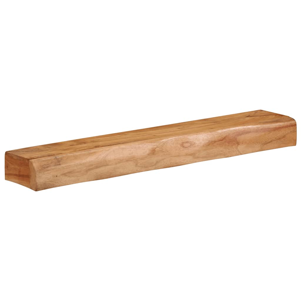Étagères murales 2 pcs 80x17x8 cm bois massif d'acacia