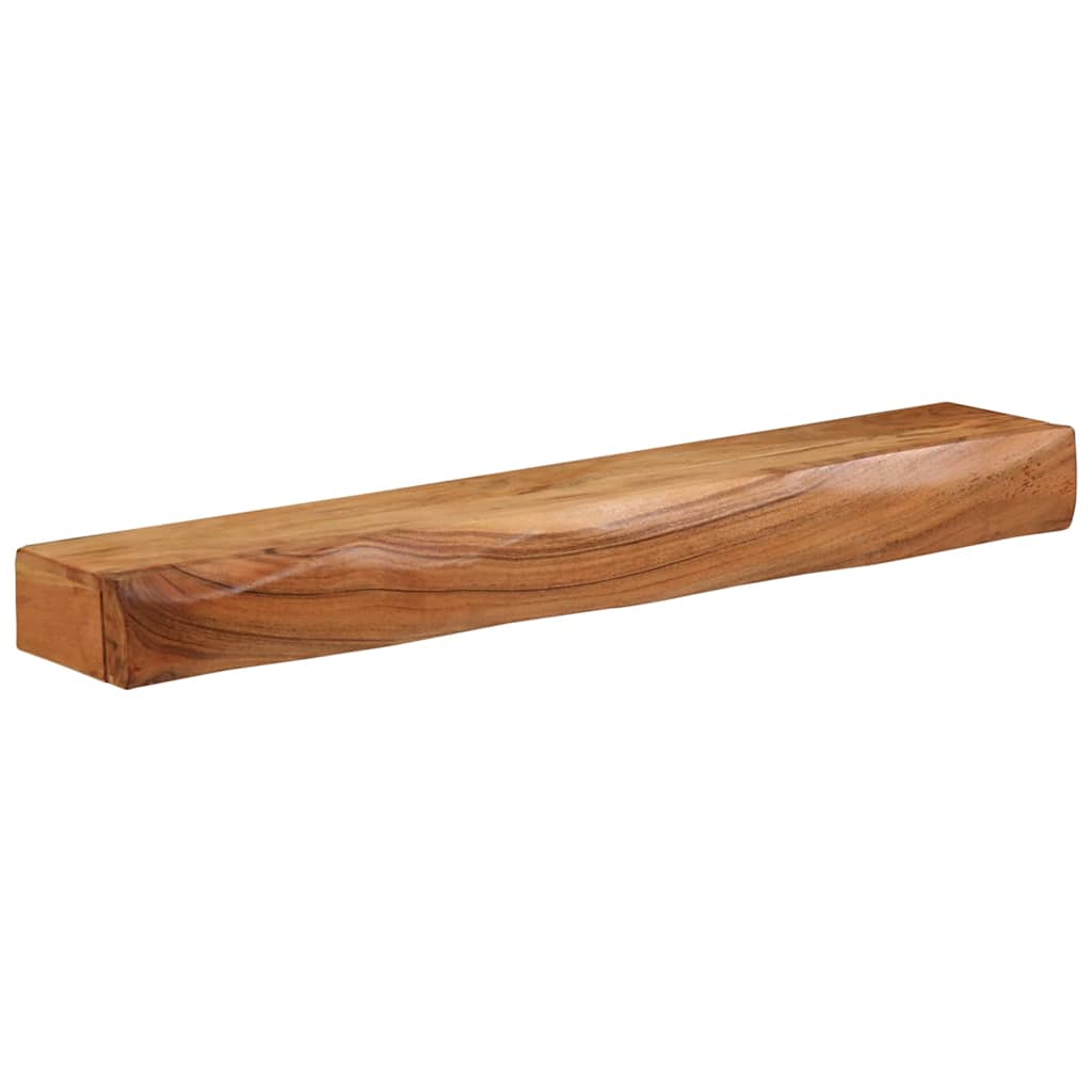 Étagères murales 2 pcs 80x17x8 cm bois massif d'acacia