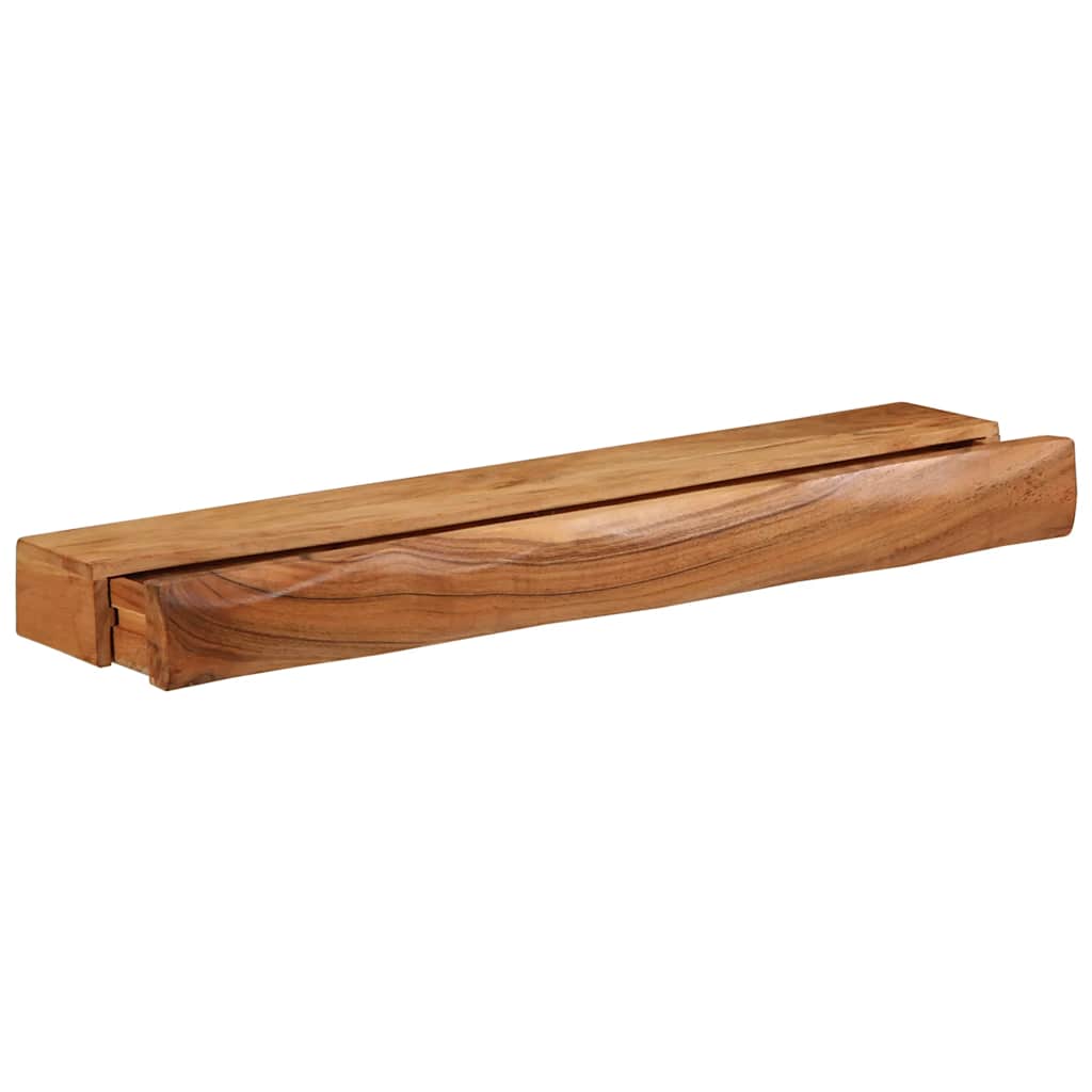 Étagères murales 2 pcs 80x17x8 cm bois massif d'acacia