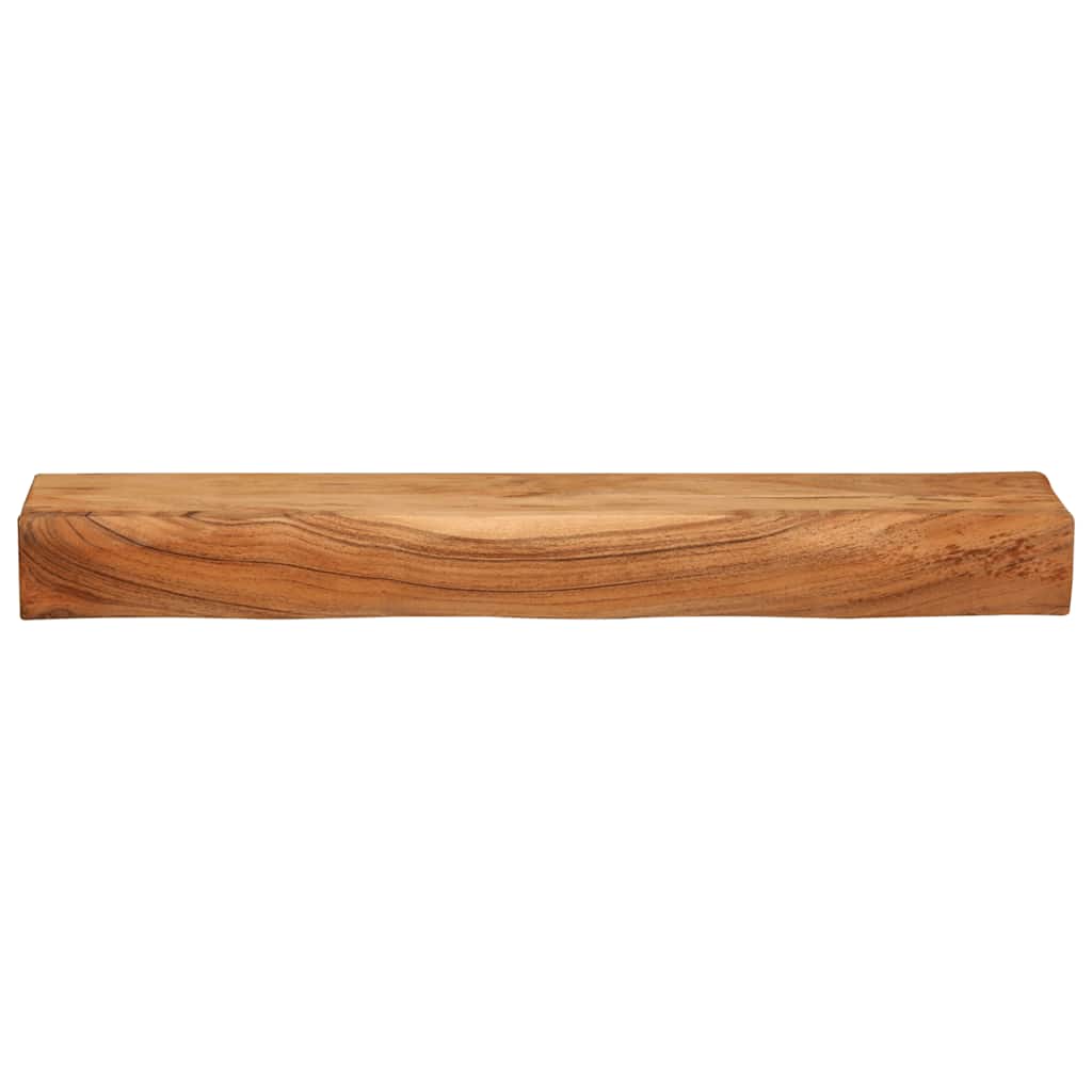 Étagères murales 2 pcs 80x17x8 cm bois massif d'acacia