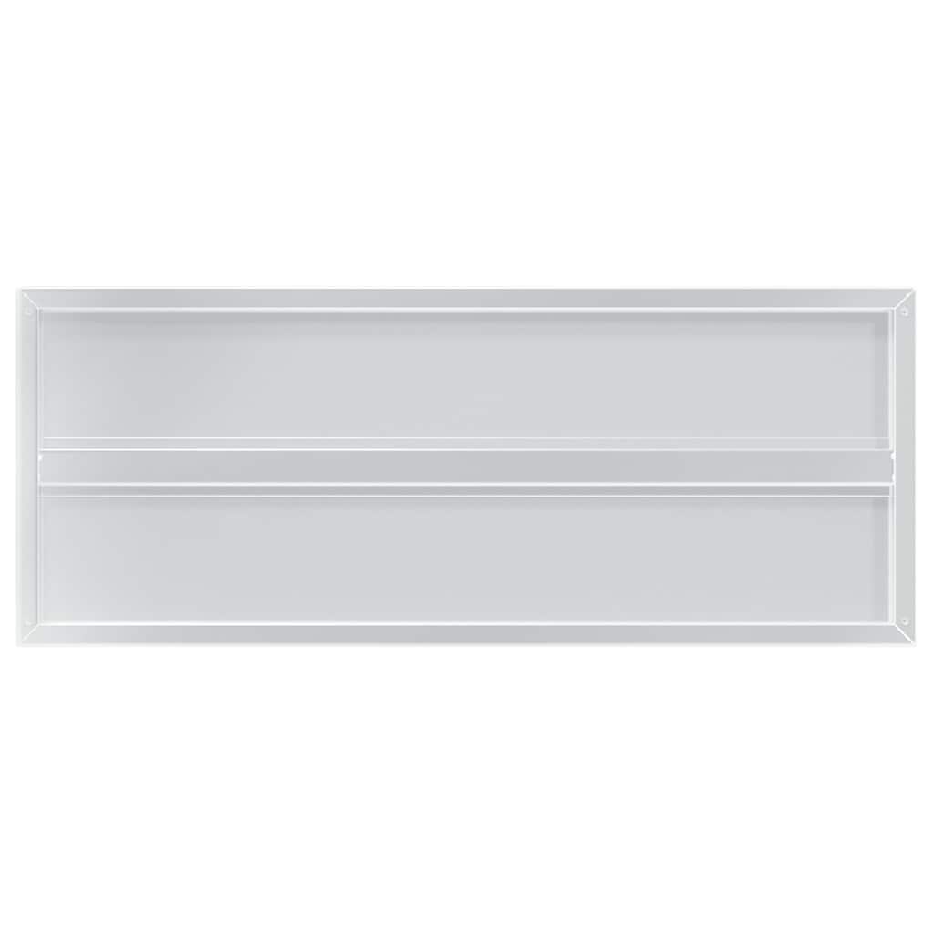 Étagères murales 2 pcs 100x40x3 cm argenté acier inoxydable