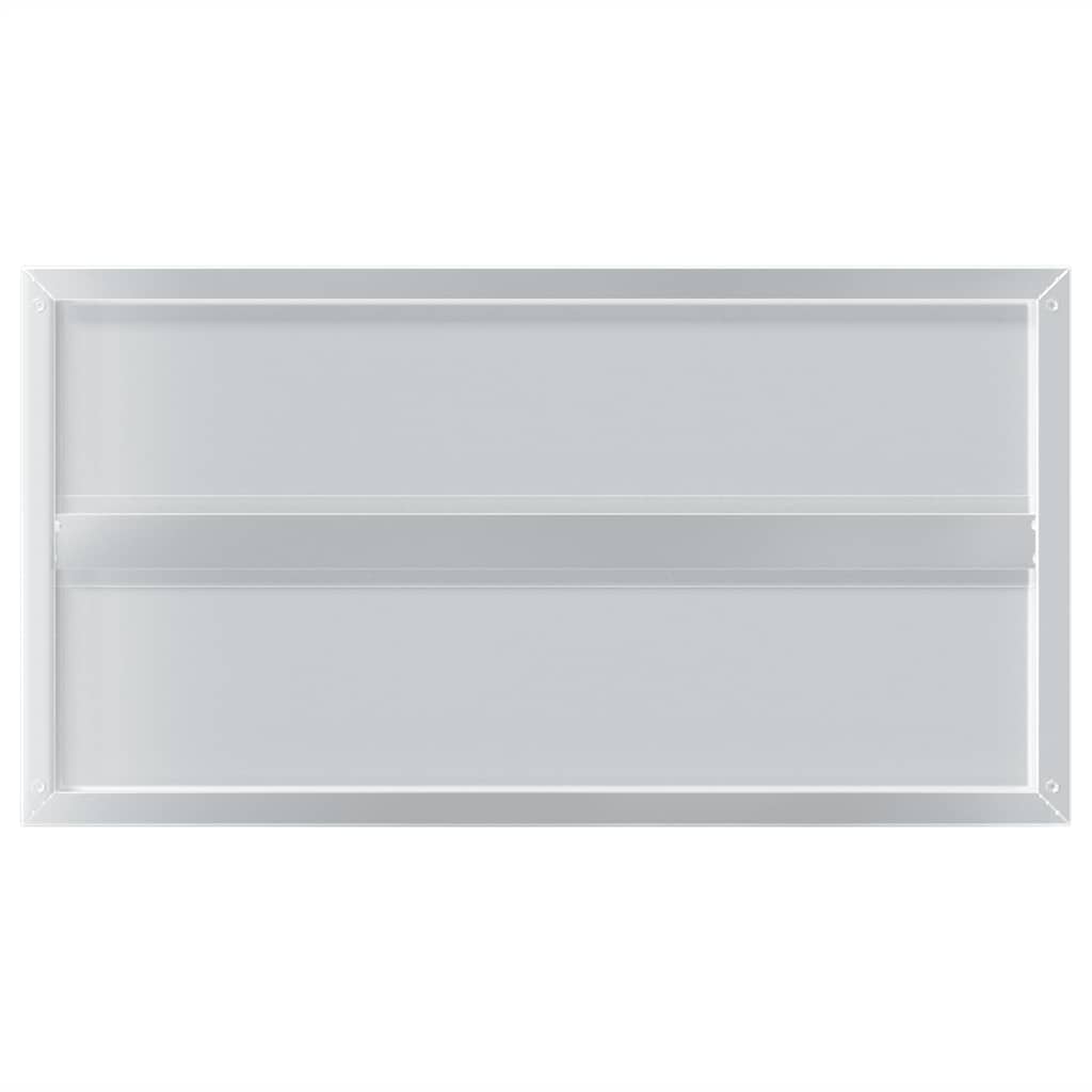 Étagères murales 2 pcs 75x40x3 cm argenté acier inoxydable