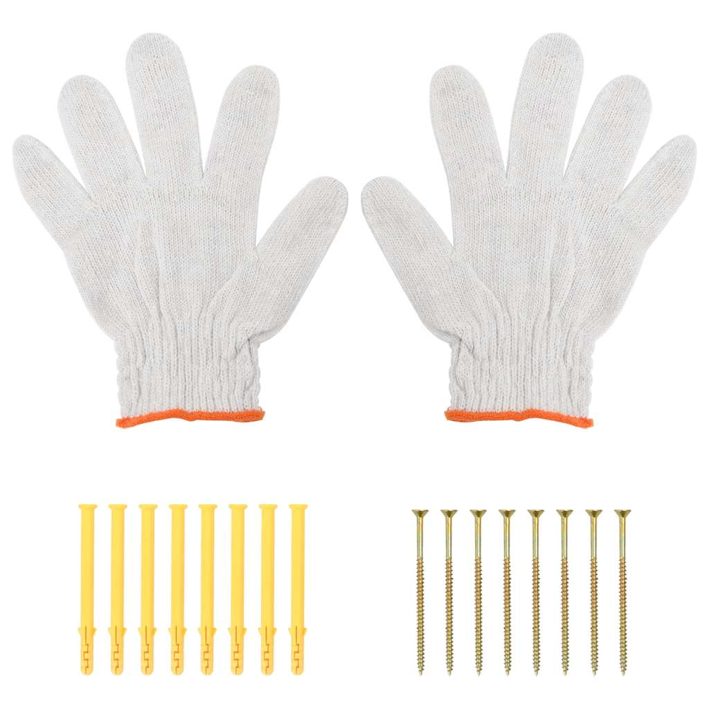 Supports d'étagères 4pcs argenté acier inoxydable