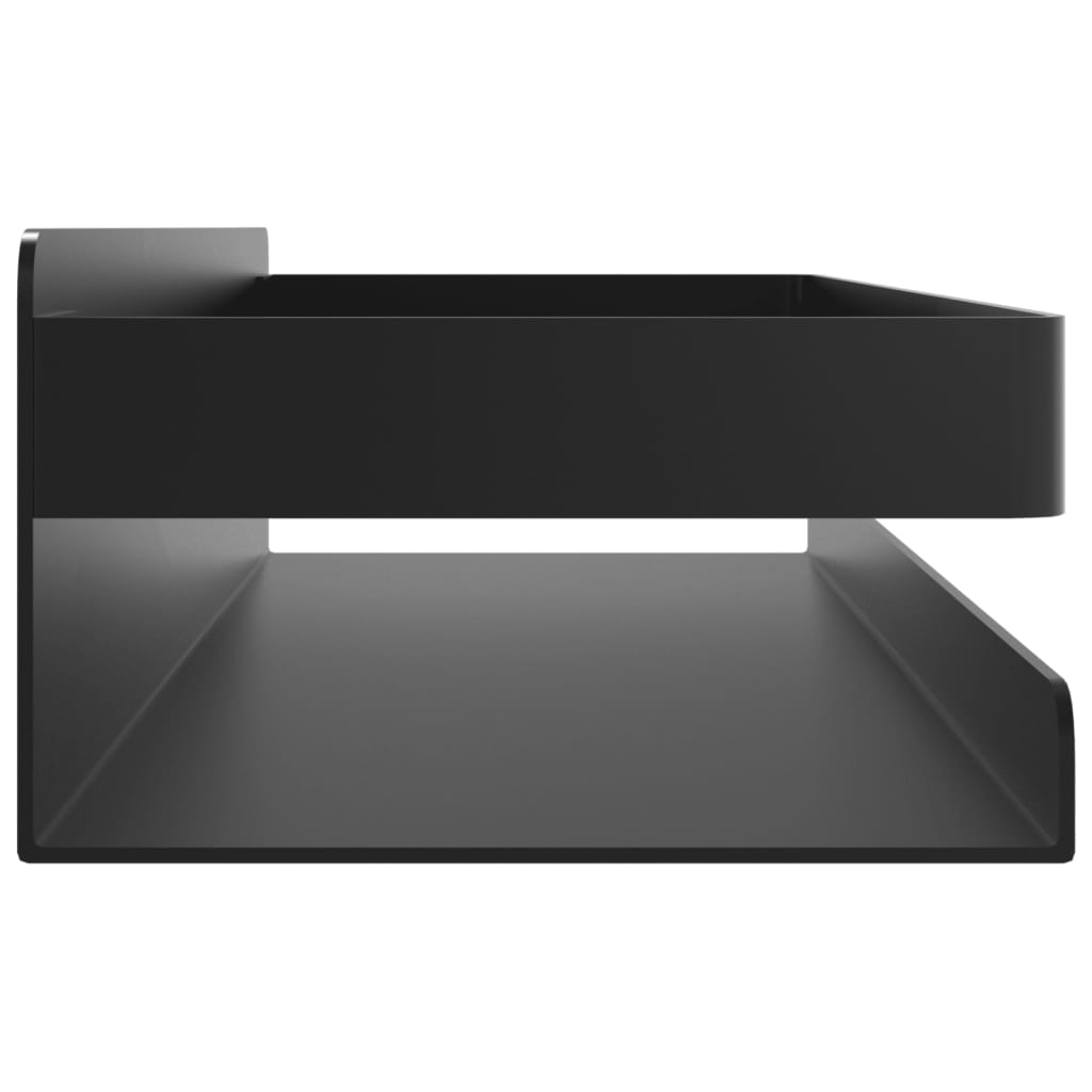 Étagère de douche noir mat acier inoxydable 304 brossé
