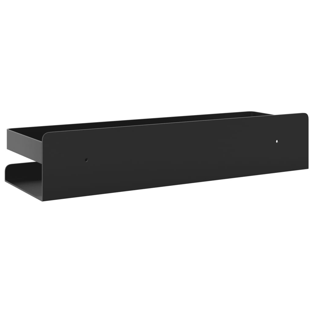 Étagère de douche noir mat acier inoxydable 304 brossé
