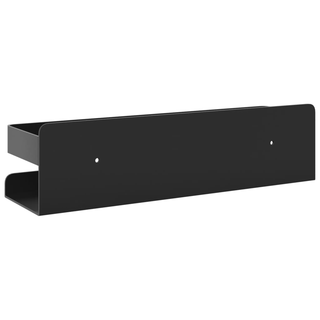 Étagère de douche noir mat acier inoxydable 304 brossé