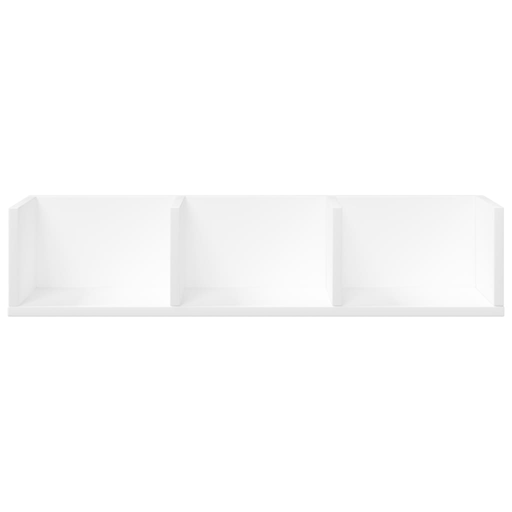 Armoires murales 2 pcs blanc 75x18x16,5 cm bois d'ingénierie